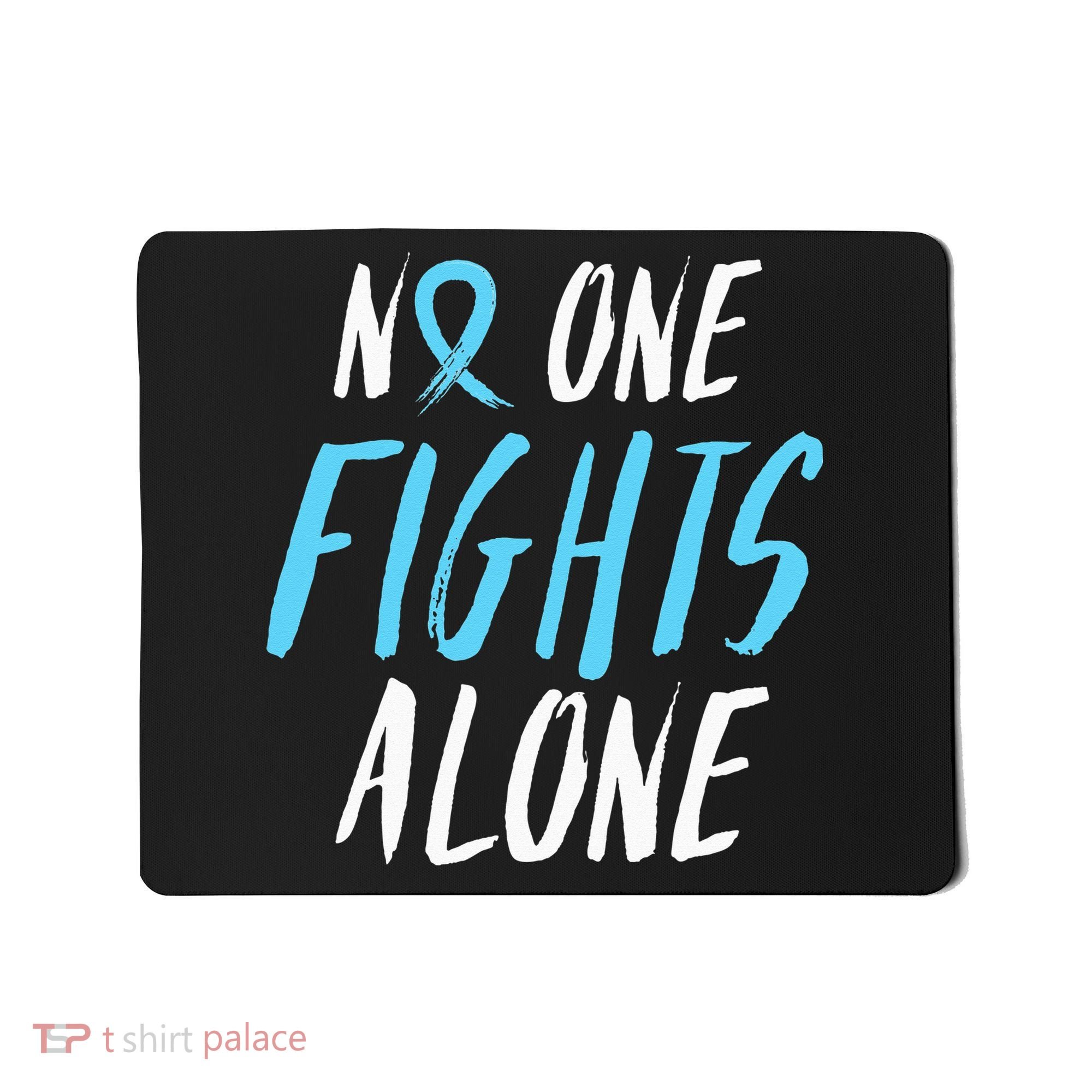 Fight Prostate Cancer Awareness Light Blue Ribbon Survivor Mousepad