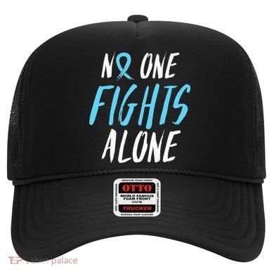 Fight Prostate Cancer Awareness Light Blue Ribbon Survivor Hat