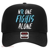 Fight Prostate Cancer Awareness Light Blue Ribbon Survivor Hat thumb 0