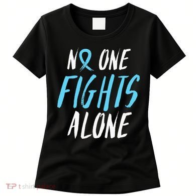 Fight Prostate Cancer Awareness Light Blue Ribbon Survivor Women's T-Shirt