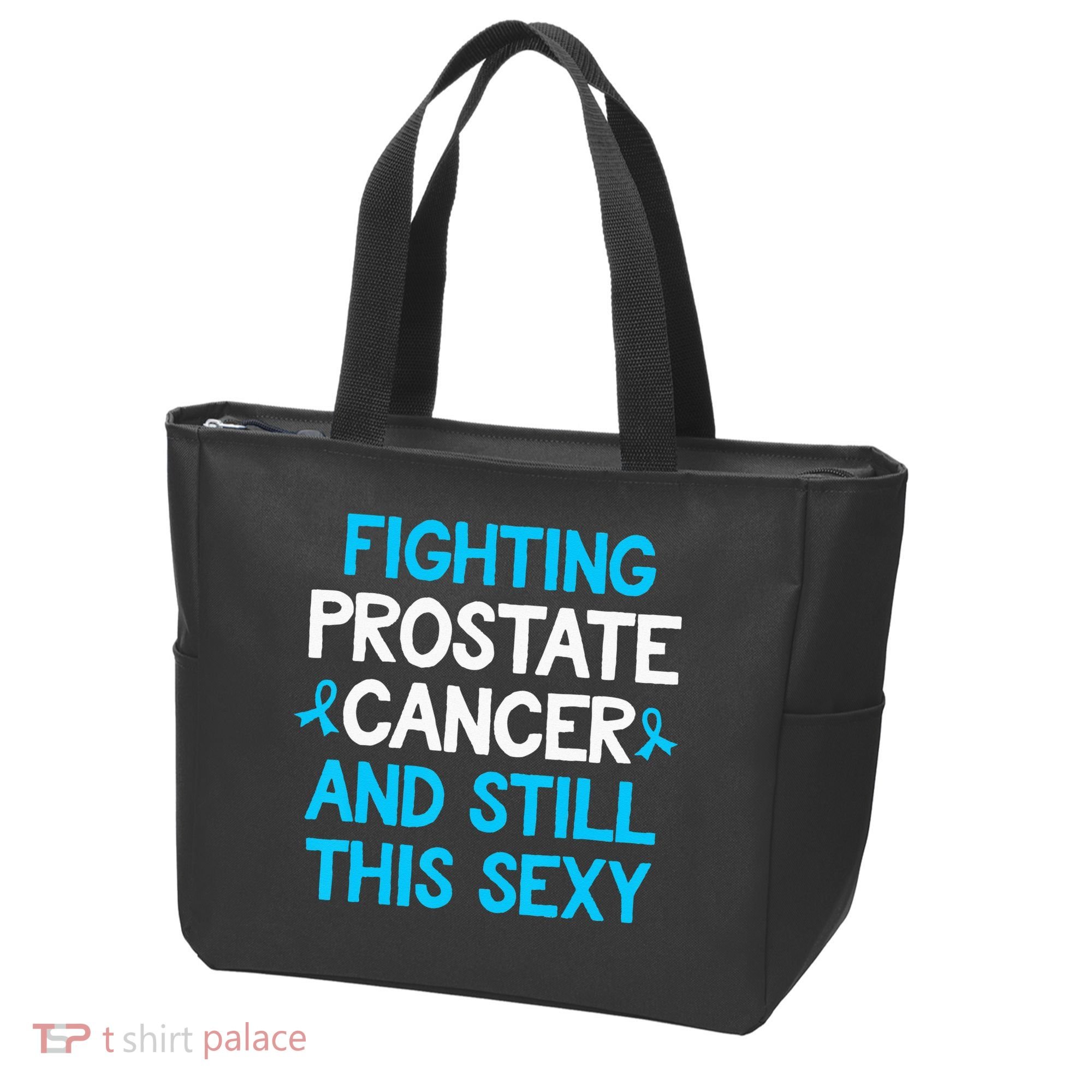 Fighting Prostate Cancer And Still This Sexy Prostate Cancer Tote Bag