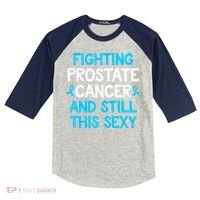 Fighting Prostate Cancer And Still This Sexy Prostate Cancer Kids Colorblock Raglan Jersey thumb 0