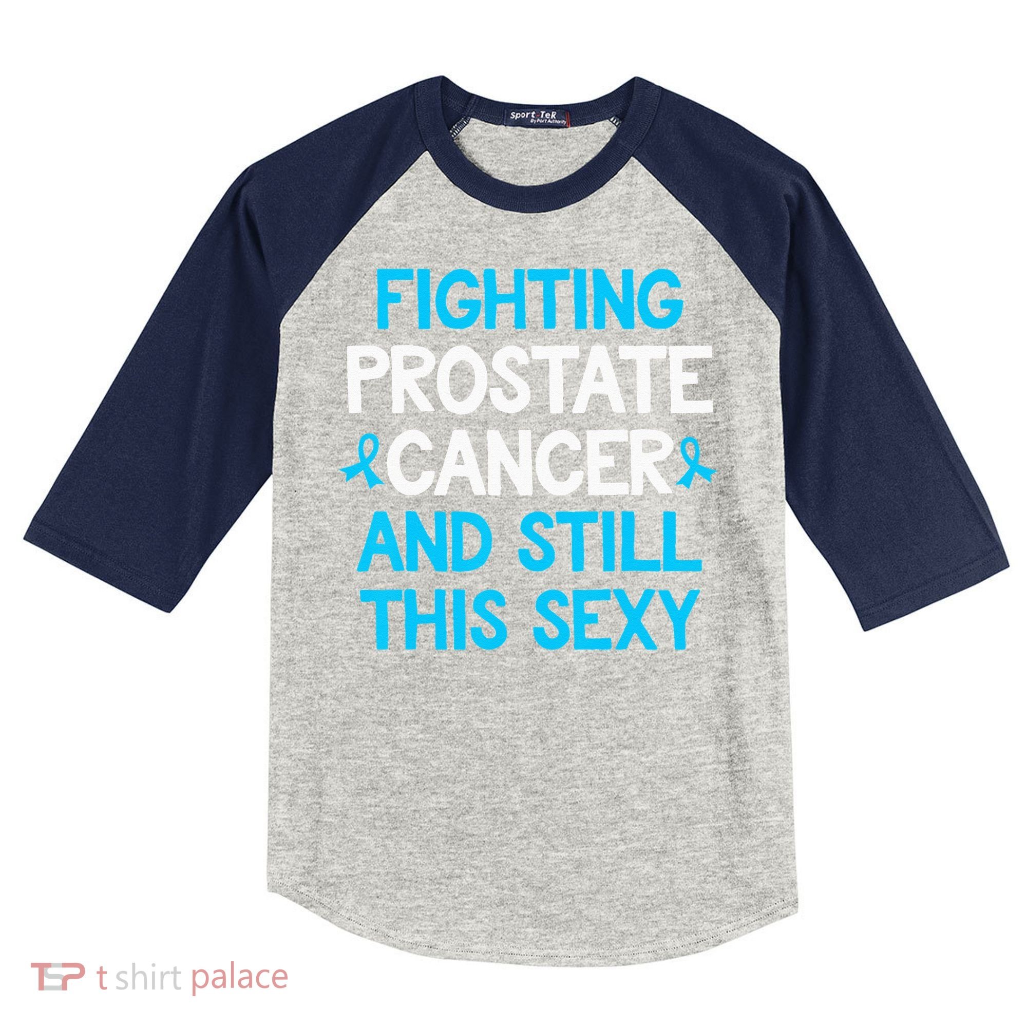 Fighting Prostate Cancer And Still This Sexy Prostate Cancer Kids Colorblock Raglan Jersey