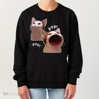 Funny Pop Cat Meme Women's Sweatshirt