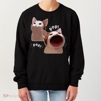 Funny Pop Cat Meme Women's Sweatshirt thumb 0
