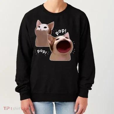 Funny Pop Cat Meme Women's Sweatshirt