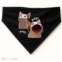 Funny Pop Cat Meme USA-Made Doggie Bandana thumb 0