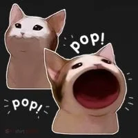 Funny Pop Cat Meme Backpack thumb 2