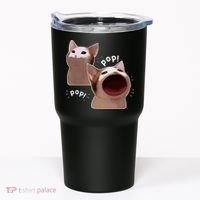 Funny Pop Cat Meme Tumbler thumb 0