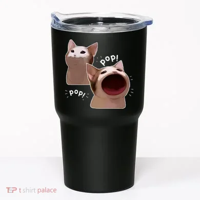 Funny Pop Cat Meme Tumbler