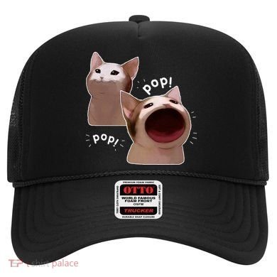 Funny Pop Cat Meme Hat