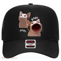 Funny Pop Cat Meme Hat thumb 0