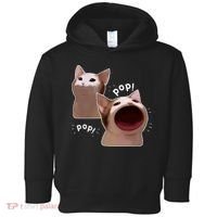 Funny Pop Cat Meme Toddler Hoodie thumb 0