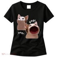 Funny Pop Cat Meme Women's T-Shirt thumb 0