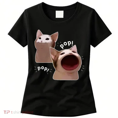 Funny Pop Cat Meme Women's T-Shirt