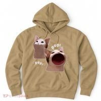 Funny Pop Cat Meme Hoodie thumb 0
