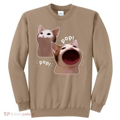 Funny Pop Cat Meme Sweatshirt