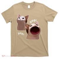 Funny Pop Cat Meme T-Shirt thumb 0