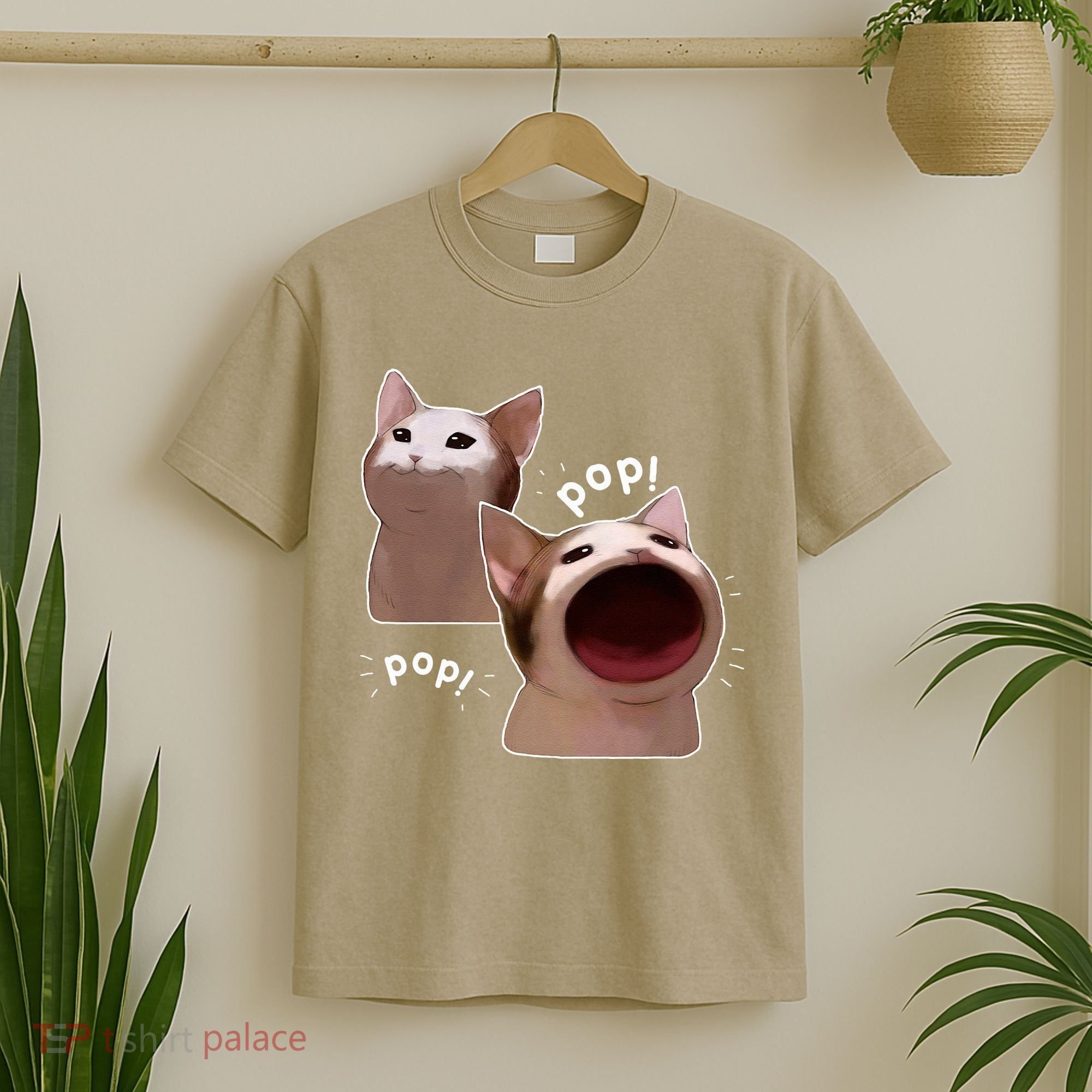 Funny Pop Cat Meme T-Shirt