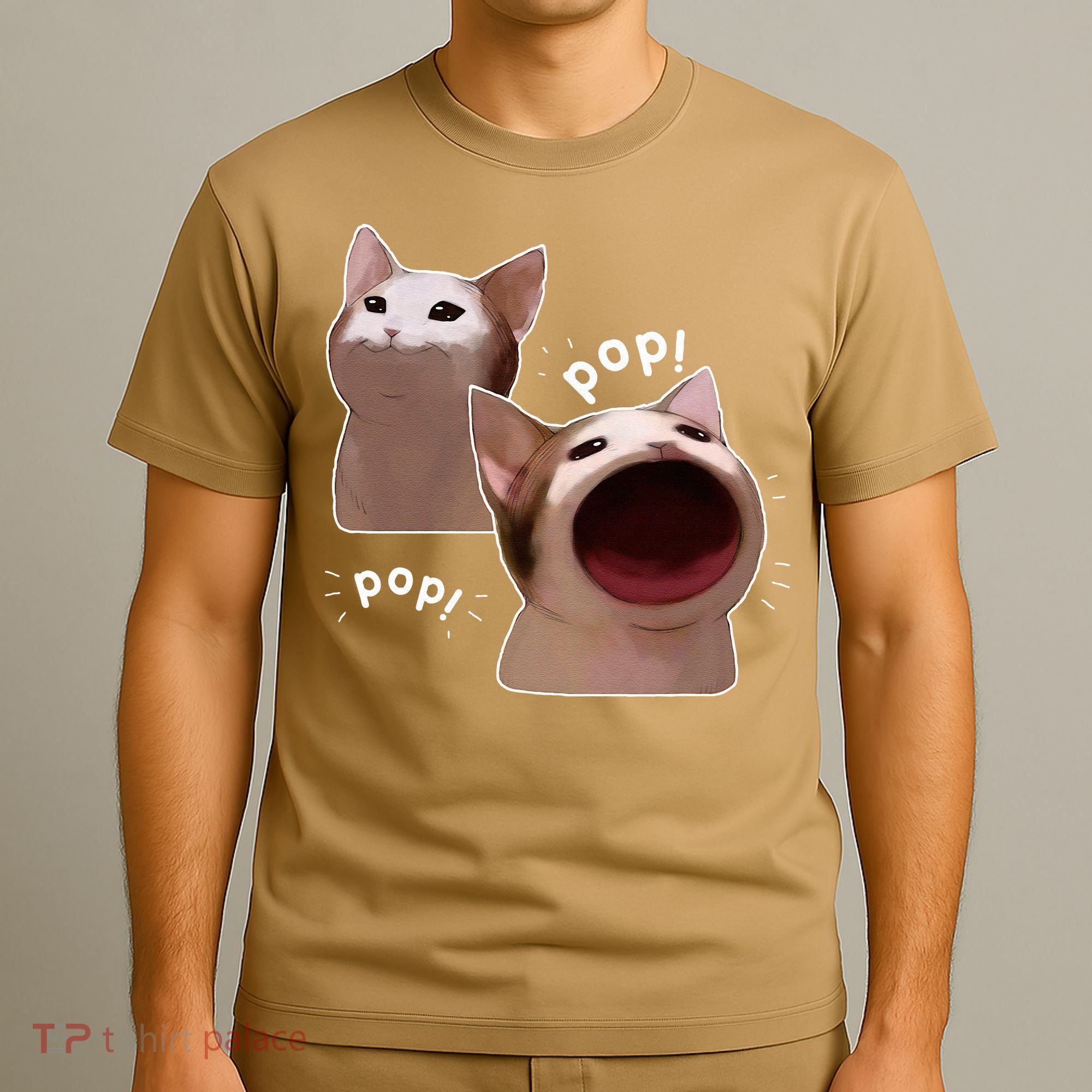 Funny Pop Cat Meme T-Shirt