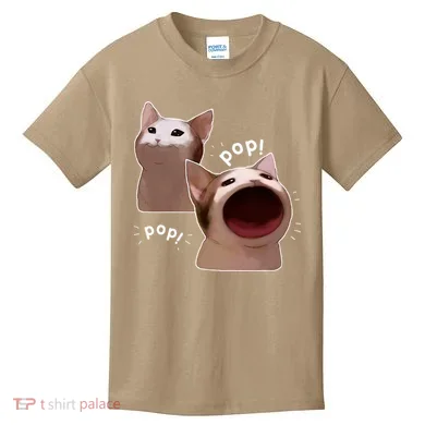 Funny Pop Cat Meme Kids T-Shirt