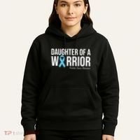 Family Prostate Cancer Awareness Light Blue Daughter Warrior Hoodie thumb 5