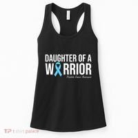 Family Prostate Cancer Awareness Light Blue Daughter Warrior Women's Tank Top thumb 0