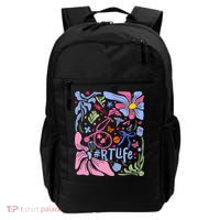 Floral Preppy Coquette Bow Respiratory Therapist Backpack thumb 0