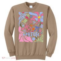 Floral Preppy Coquette Bow Respiratory Therapist Sweatshirt thumb 0