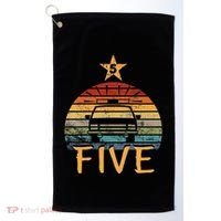 Funny Police Car Birthday 5 Year Old Policeman 5th Birthday Golf Towel thumb 0