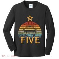 Funny Police Car Birthday 5 Year Old Policeman 5th Birthday Kids Long Sleeve Shirt thumb 0