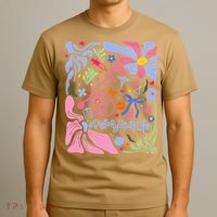 Floral Preppy Coquette Bow Dietary Staff Stethoscope T-Shirt thumb 3