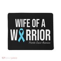 Family Prostate Cancer Awareness Light Blue Wife Warrior Mousepad thumb 0