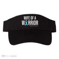 Family Prostate Cancer Awareness Light Blue Wife Warrior Visor thumb 0