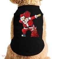 Funny Pickleball Christmas Santa Playing Pickleball Doggie Tank thumb 0