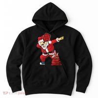 Funny Pickleball Christmas Santa Playing Pickleball Hoodie thumb 0