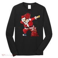 Funny Pickleball Christmas Santa Playing Pickleball Long Sleeve Shirt thumb 0