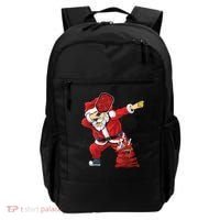 Funny Pickleball Christmas Santa Playing Pickleball Backpack thumb 0