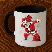 Funny Pickleball Christmas Santa Playing Pickleball Coffee Mug thumb 2