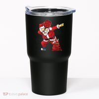 Funny Pickleball Christmas Santa Playing Pickleball Tumbler thumb 0