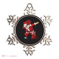 Funny Pickleball Christmas Santa Playing Pickleball Ornament thumb 0