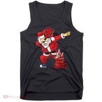 Funny Pickleball Christmas Santa Playing Pickleball Tank Top thumb 0