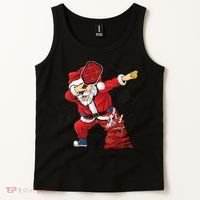 Funny Pickleball Christmas Santa Playing Pickleball Tank Top thumb 2