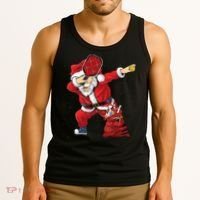 Funny Pickleball Christmas Santa Playing Pickleball Tank Top thumb 3