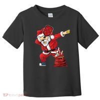 Funny Pickleball Christmas Santa Playing Pickleball Toddler T-Shirt thumb 0