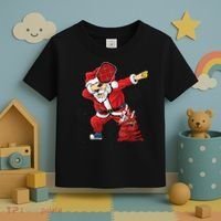 Funny Pickleball Christmas Santa Playing Pickleball Toddler T-Shirt thumb 3