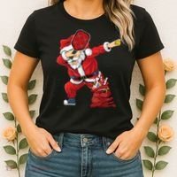Funny Pickleball Christmas Santa Playing Pickleball Women's T-Shirt thumb 2