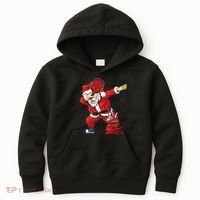 Funny Pickleball Christmas Santa Playing Pickleball Kids Hoodie thumb 0