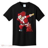 Funny Pickleball Christmas Santa Playing Pickleball Kids T-Shirt thumb 0