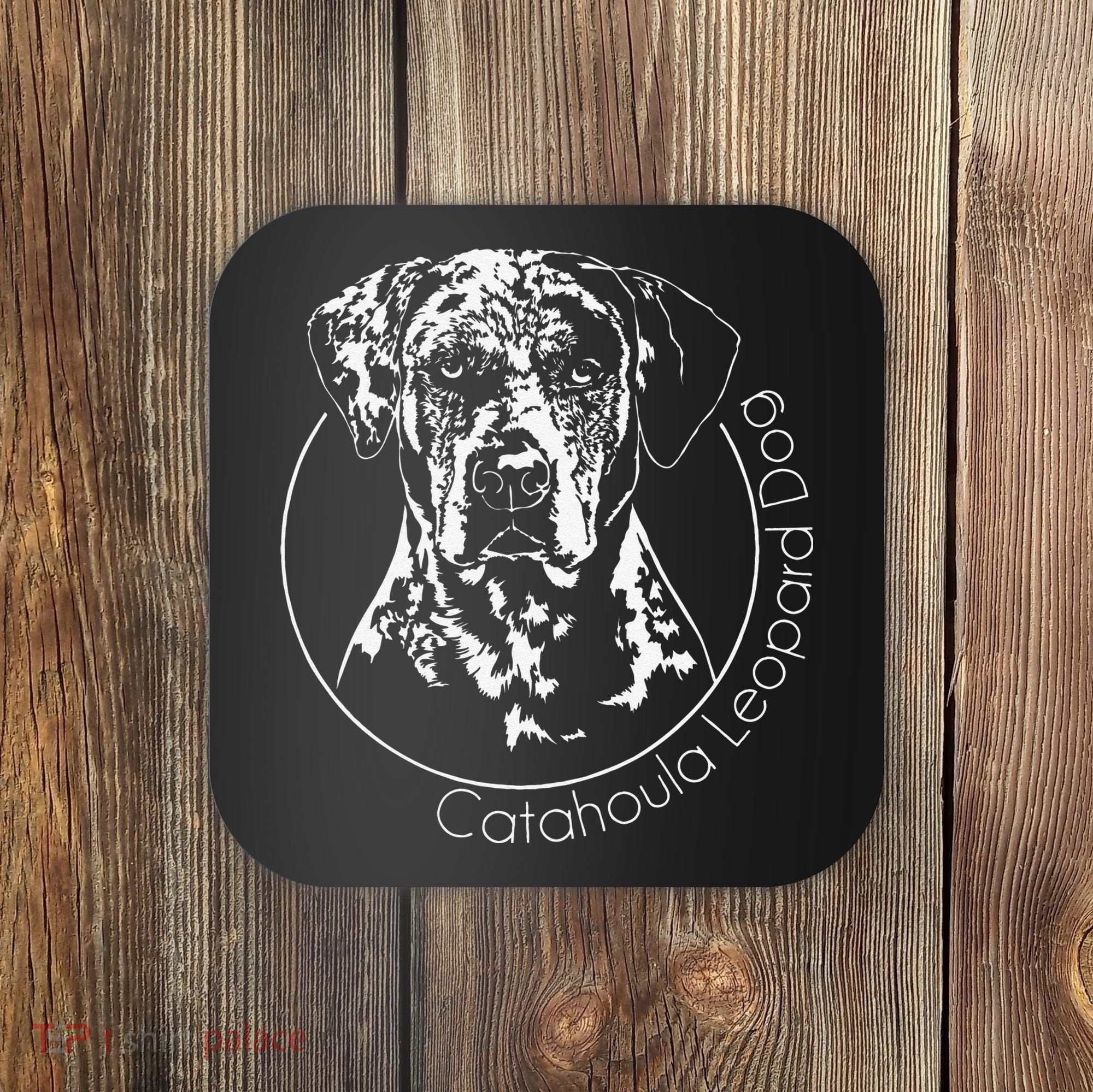 Funny Proud Catahoula Leopard Dog Portrait Gift Present Coaster